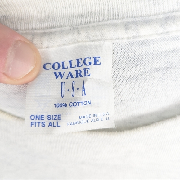 Vintage College Wear 1993 Warner Bros Looney Tunes Wile E Coyote sleep shirt OS - Picture 6 of 6